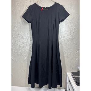Ruby Ribbon Fit‎ N Flare Skater Dress Black Built in Shapewear Size Small